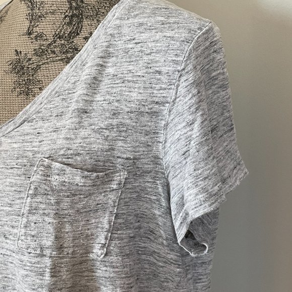 * SOLD *  linen T-shirt with pocket - Picture 6 of 12